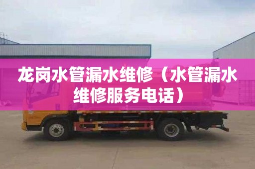 龙岗水管漏水维修（水管漏水维修服务电话）