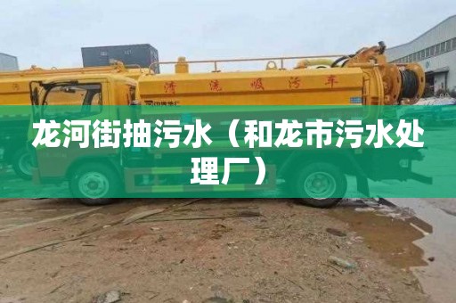 龙河街抽污水（和龙市污水处理厂）