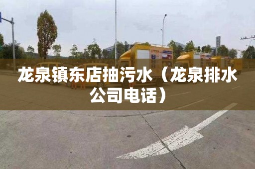 龙泉镇东店抽污水（龙泉排水公司电话）