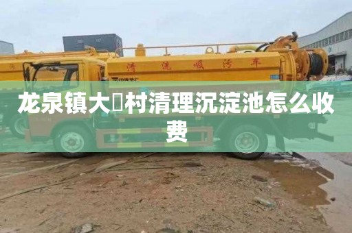 龙泉镇大硲村清理沉淀池怎么收费