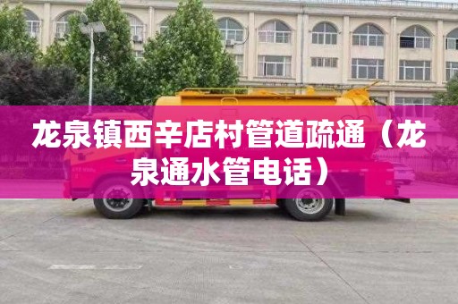 龙泉镇西辛店村管道疏通（龙泉通水管电话）