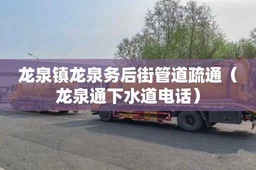 龙泉镇龙泉务后街管道疏通（龙泉通下水道电话）