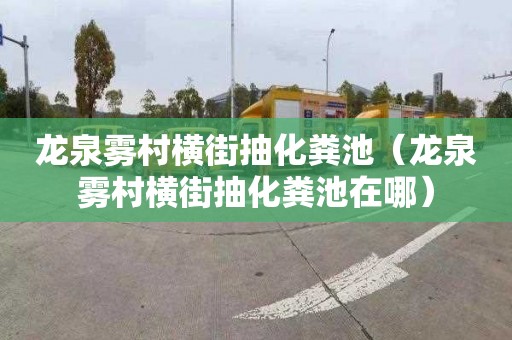 龙泉雾村横街抽化粪池（龙泉雾村横街抽化粪池在哪）