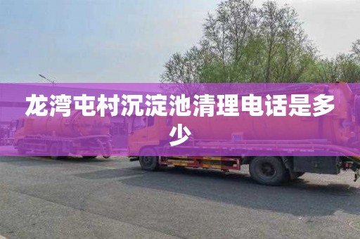 龙湾屯村沉淀池清理电话是多少