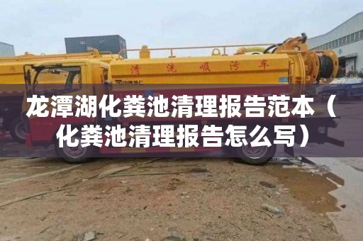 龙潭湖化粪池清理报告范本（化粪池清理报告怎么写）