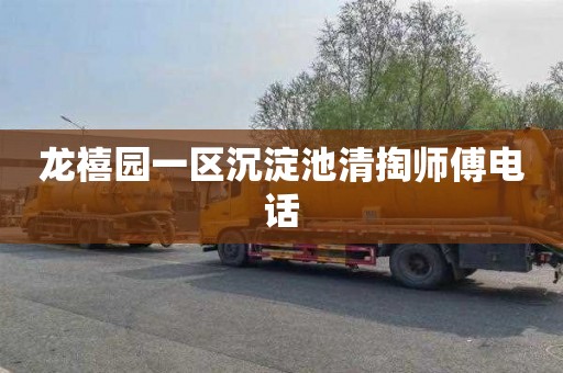 龙禧园一区沉淀池清掏师傅电话