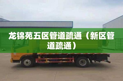 龙锦苑五区管道疏通（新区管道疏通）