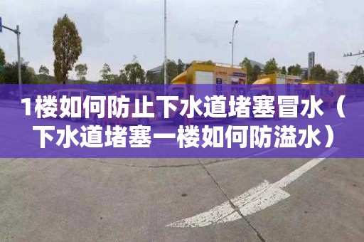 1楼如何防止下水道堵塞冒水（下水道堵塞一楼如何防溢水）