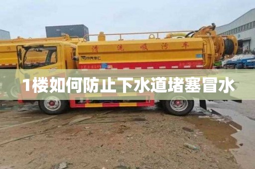 1楼如何防止下水道堵塞冒水