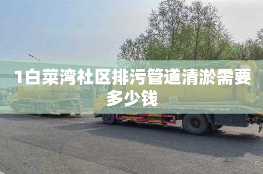1白菜湾社区排污管道清淤需要多少钱