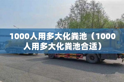 1000人用多大化粪池（1000人用多大化粪池合适）