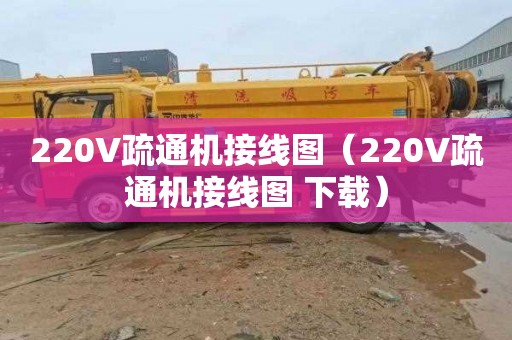 220V疏通机接线图（220V疏通机接线图 下载）