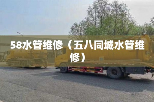58水管维修（五八同城水管维修）