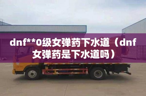 dnf**0级女弹药下水道（dnf女弹药是下水道吗）