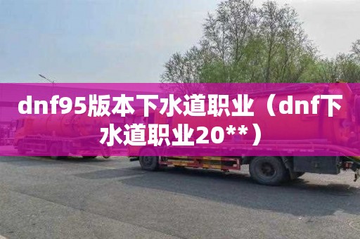 dnf95版本下水道职业（dnf下水道职业20**）
