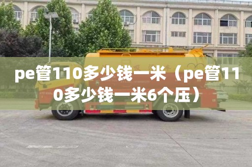 pe管110多少钱一米（pe管110多少钱一米6个压）