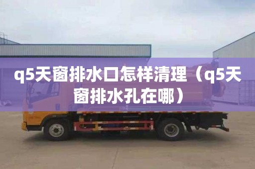q5天窗排水口怎样清理（q5天窗排水孔在哪）