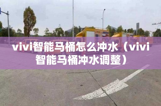 vivi智能马桶怎么冲水（vivi智能马桶冲水调整）