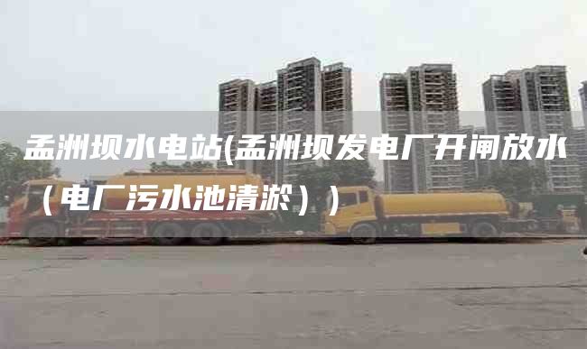 孟洲坝水电站(孟洲坝发电厂开闸放水（电厂污水池清淤）)