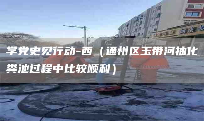 学党史见行动-西（通州区玉带河抽化粪池过程中比较顺利）