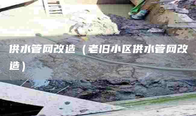 供水管网改造（老旧小区供水管网改造）