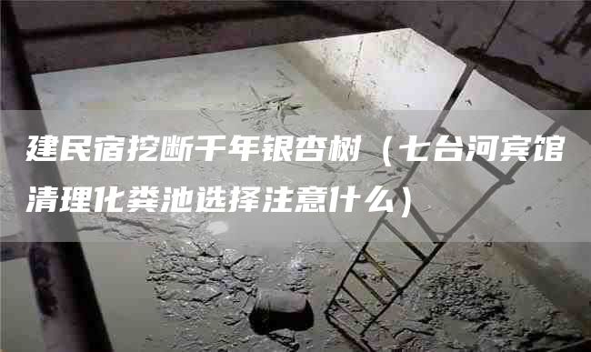 建民宿挖断千年银杏树（七台河宾馆清理化粪池选择注意什么）