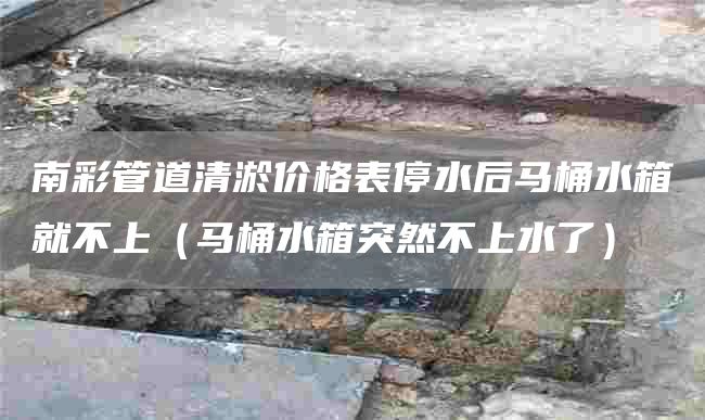 南彩管道清淤价格表停水后马桶水箱就不上（马桶水箱突然不上水了）