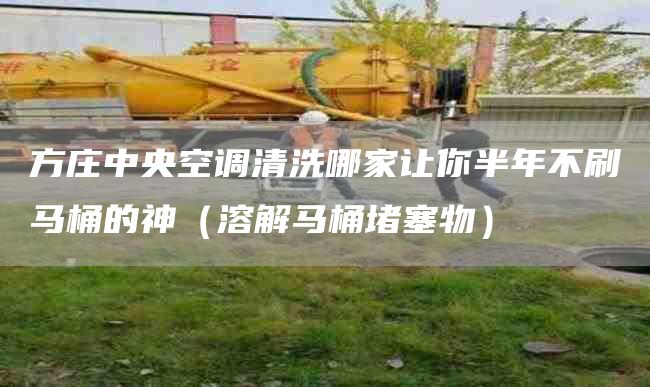 方庄中央空调清洗哪家让你半年不刷马桶的神（溶解马桶堵塞物）