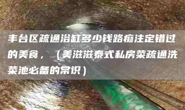 丰台区疏通浴缸多少钱路痴注定错过的美食，（美滋滋泰式私房菜疏通洗菜池必备的常识）