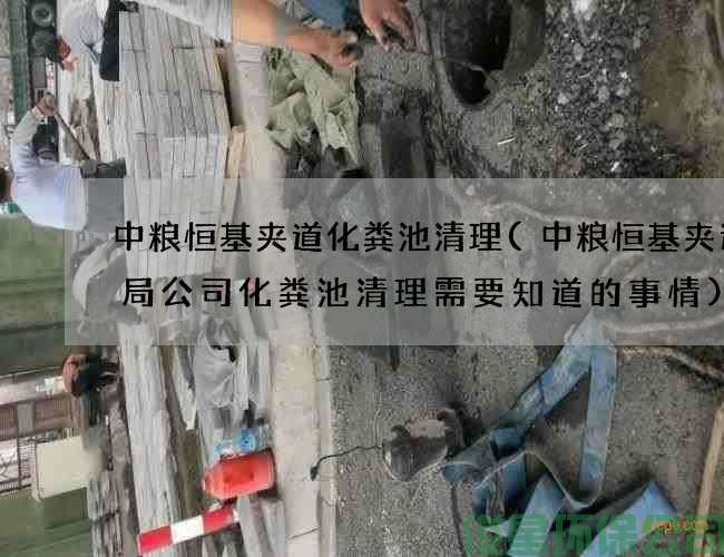 中粮恒基夹道化粪池清理(中粮恒基夹道邮局公司化粪池清理需要知道的事情)