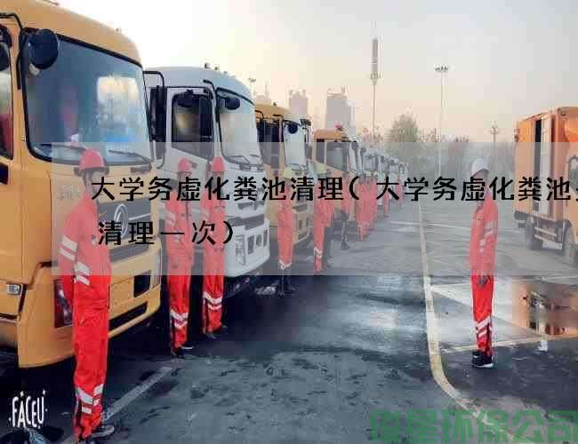 大学务虚化粪池清理(大学务虚化粪池多久清理一次)