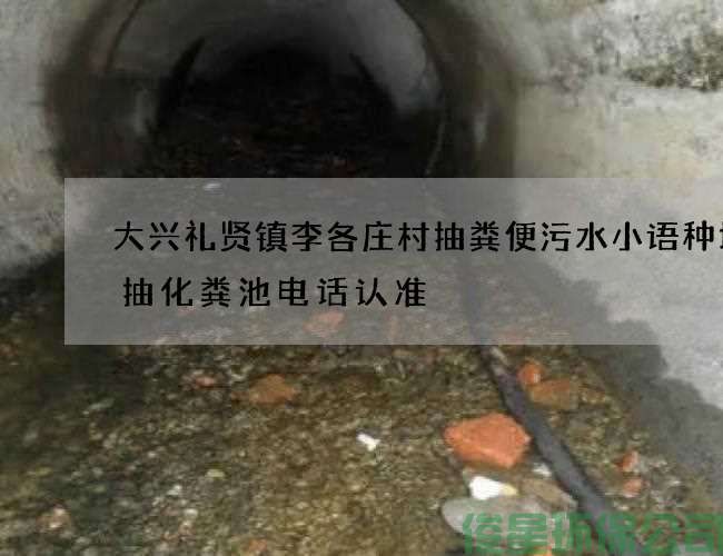 大兴礼贤镇李各庄村抽粪便污水小语种培训抽化粪池电话认准