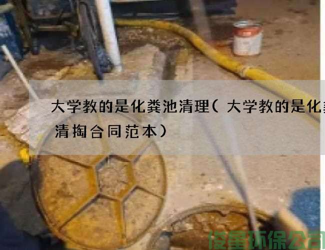 大学教的是化粪池清理(大学教的是化粪池清掏合同范本)
