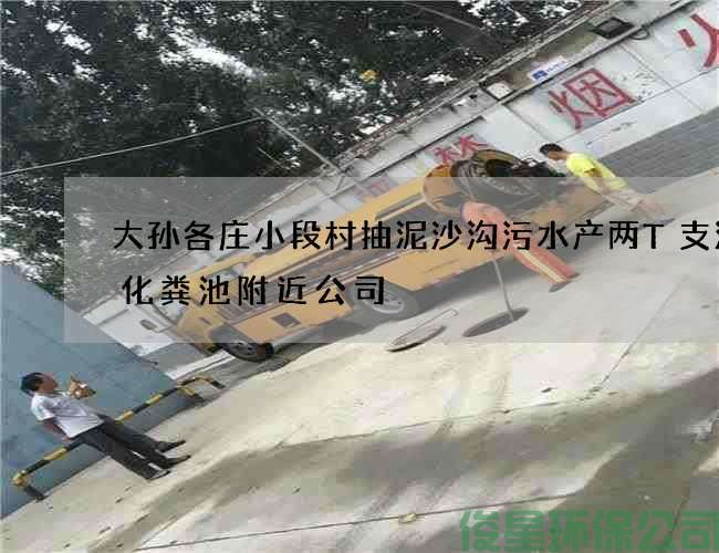 大孙各庄小段村抽泥沙沟污水产两T支清掏化粪池附近公司