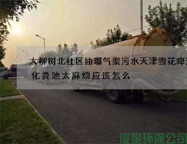 大柳树北社区抽曝气渠污水天津雪花啤酒抽化粪池太麻烦应该怎么