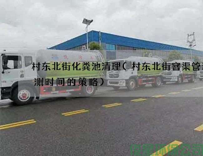 村东北街化粪池清理(村东北街窨渠管道检测时间的策略)