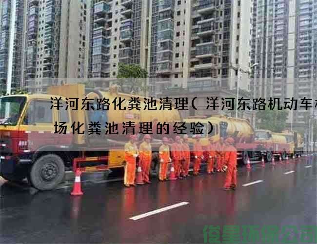 洋河东路化粪池清理(洋河东路机动车检测场化粪池清理的经验)