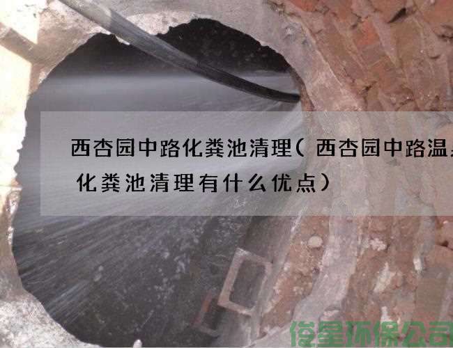 西杏园中路化粪池清理(西杏园中路温泉馆化粪池清理有什么优点)