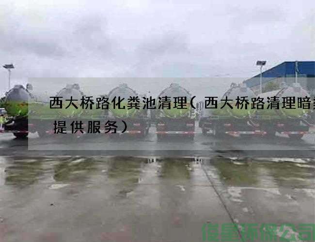 西大桥路化粪池清理(西大桥路清理暗渠可提供服务)
