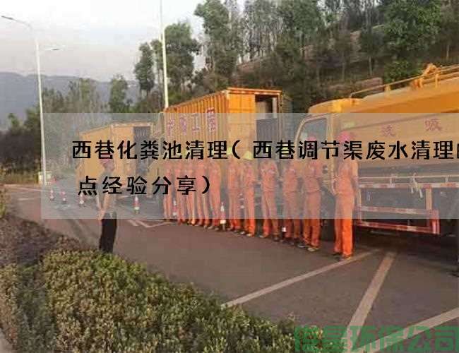 西巷化粪池清理(西巷调节渠废水清理的几点经验分享)