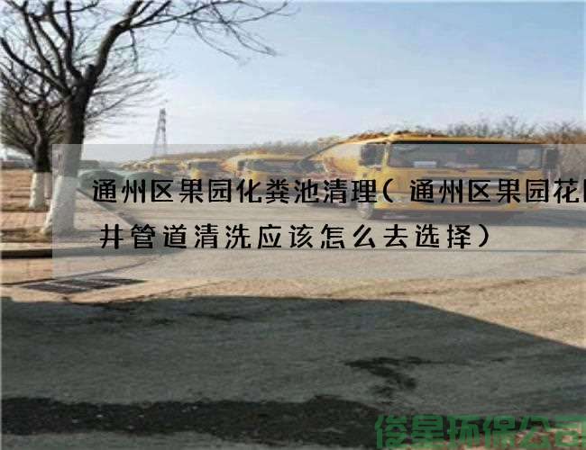 通州区果园化粪池清理(通州区果园花园水井管道清洗应该怎么去选择)