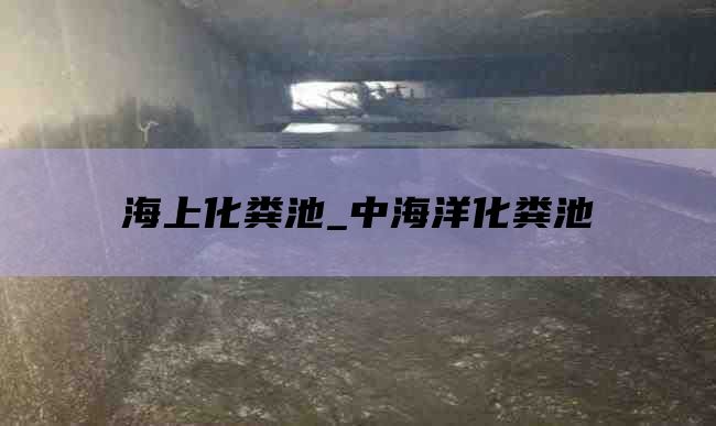 海上化粪池_中海洋化粪池
