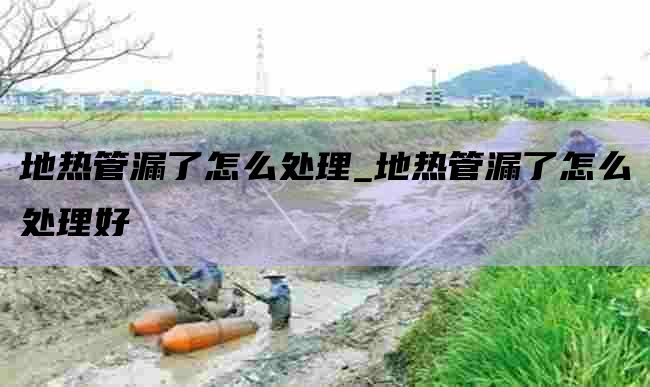 地热管漏了怎么处理_地热管漏了怎么处理好