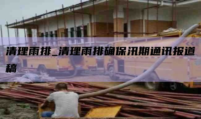 清理雨排_清理雨排确保汛期通讯报道稿